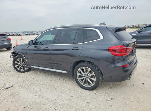 5UXTR7C55KLE96256 2019 BMW X3 Gray Rear left