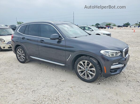 5UXTR7C55KLE96256 2019 BMW X3 Gray Front right