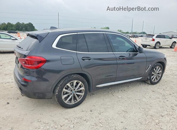5UXTR7C55KLE96256 2019 BMW X3 Gray Rear right