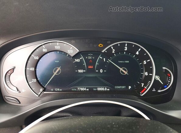 5UXTR7C55KLE96256 2019 BMW X3 Gray Instrument cluster view