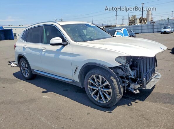 5UXTR7C55KLR47294 2019 BMW X3 Белый Передняя правая четверть