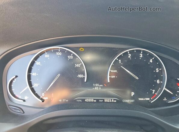 5UXTR7C55KLR47294 2019 BMW X3 Белый Вид щитка приборов