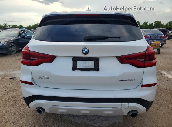 5UXTR7C56KLF25991 2019 BMW X3 White უკანა ხედი