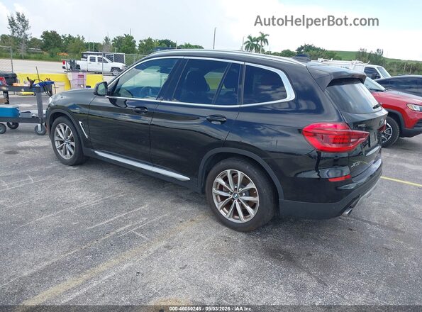 5UXTR7C59KLE94039 2019 BMW X3 Черный Задняя левая четверть