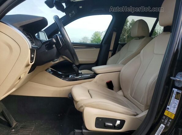 5UXTR9C52KLP77181 2019 BMW X3 Black Vista interior delantera