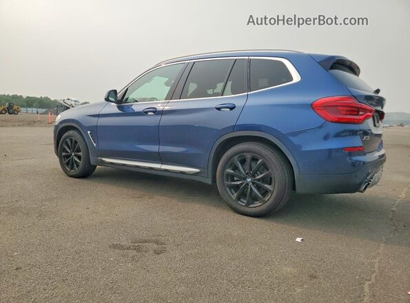 5UXTR9C54JLD73588 2018 BMW X3 Blue უკანა მარცხენა