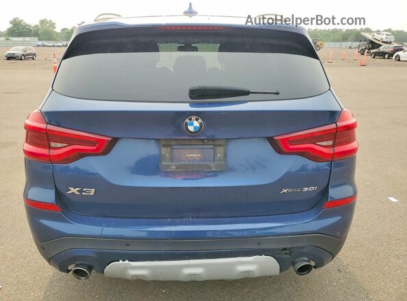 5UXTR9C54JLD73588 2018 BMW X3 Blue უკანა ხედი