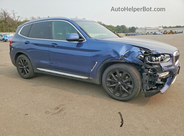 5UXTR9C54JLD73588 2018 BMW X3 Blue წინა მარჯვენა