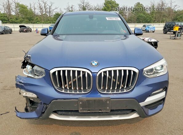 5UXTR9C54JLD73588 2018 BMW X3 Blue წინა ხედი
