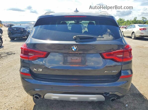 5UXTR9C57KLE13776 2019 BMW X3 Black Widok z tyłu