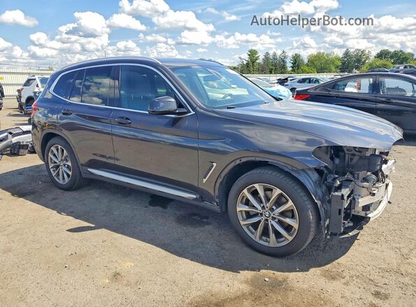 5UXTR9C57KLE13776 2019 BMW X3 Black Przód prawy