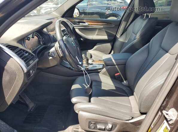 5UXTR9C57KLE13776 2019 BMW X3 Black Widok wnętrza z przodu