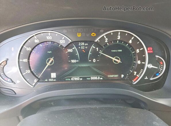 5UXTR9C57KLE13776 2019 BMW X3 Black Widok zestawu wskaźników