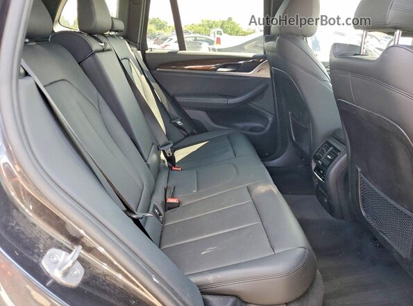 5UXTR9C57KLE13776 2019 BMW X3 Black Widok wnętrza z tyłu