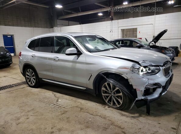 5UXTR9C57KLR08850 2019 BMW X3 Silver წინა მარჯვენა