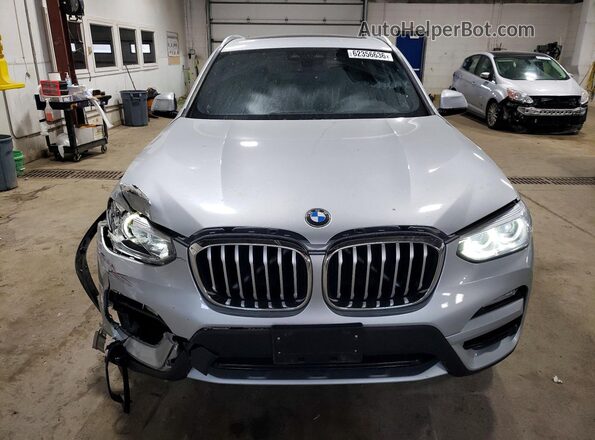 5UXTR9C57KLR08850 2019 BMW X3 Silver წინა ხედი