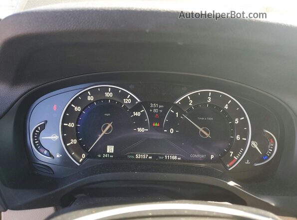 5UXTR9C58KLR03947 2019 BMW X3 Charcoal Widok zestawu wskaźników