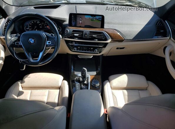 5UXTR9C58KLR03947 2019 BMW X3 Charcoal Widok deski rozdzielczej