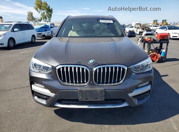 5UXTR9C58KLR03947 2019 BMW X3 Charcoal Widok z przodu