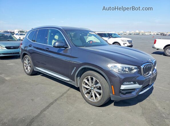 5UXTR9C58KLR03947 2019 BMW X3 Charcoal Przód prawy