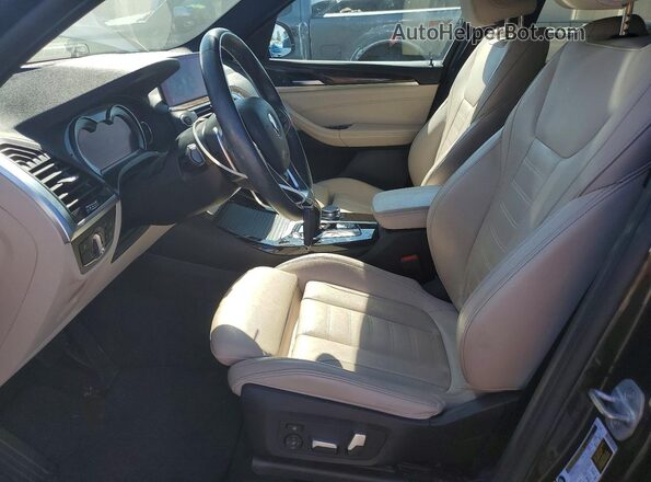 5UXTR9C58KLR03947 2019 BMW X3 Charcoal Widok wnętrza z przodu