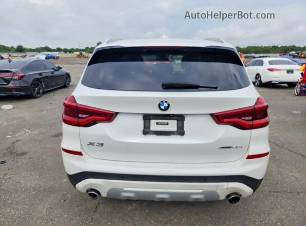 5UXTR9C5XKLP77848 2019 BMW X3 White Հետևի տեսք