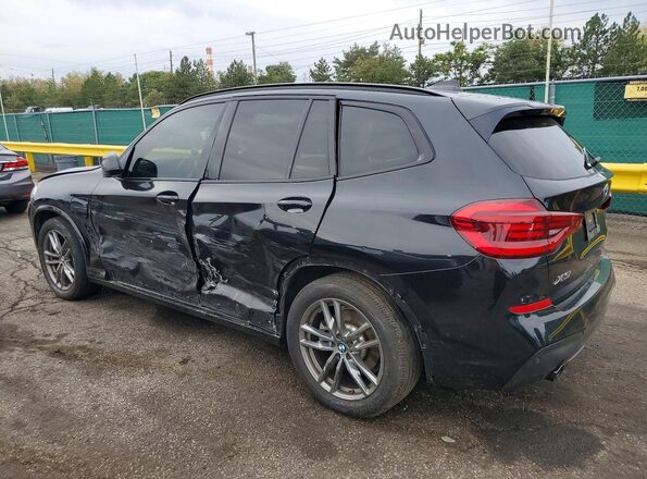 5UXTS1C05M9D75295 2021 BMW X3 Черный Задняя левая четверть