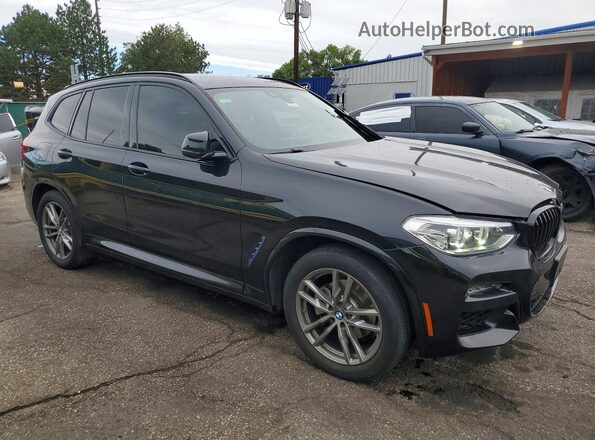 5UXTS1C05M9D75295 2021 BMW X3 Черный Передняя правая четверть