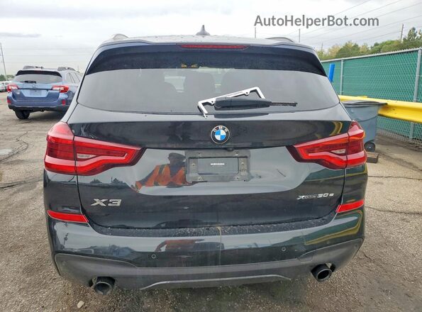 5UXTS1C05M9D75295 2021 BMW X3 Черный Вид сзади