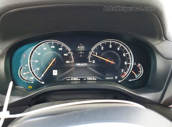 5UXTS3C50K0Z08840 2019 BMW X3 White Սարքավորումների վահանակի տեսք