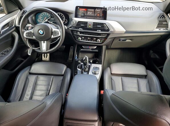 5UXTS3C50K0Z08840 2019 BMW X3 White Առջևի վահանակի տեսք