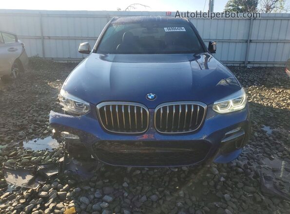 5UXTS3C51K0Z10211 2019 BMW X3 Blue წინა ხედი