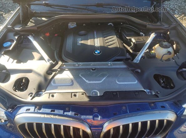 5UXTS3C51K0Z10211 2019 BMW X3 Blue უკანა სალონის ხედი
