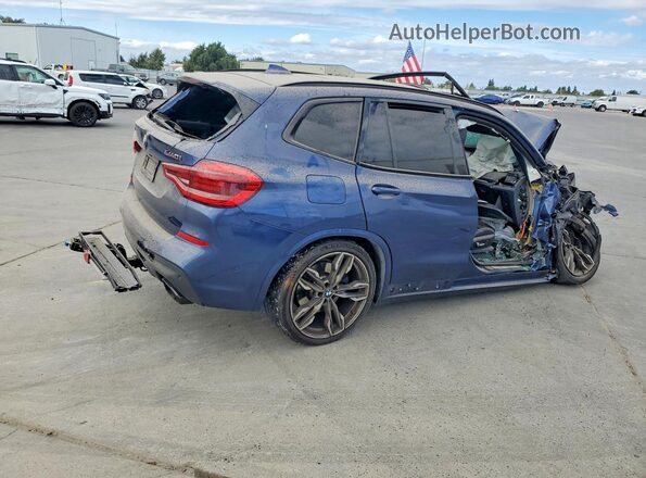 5UXTS3C57J0Y95566 2018 BMW X3 Blue Tył prawy