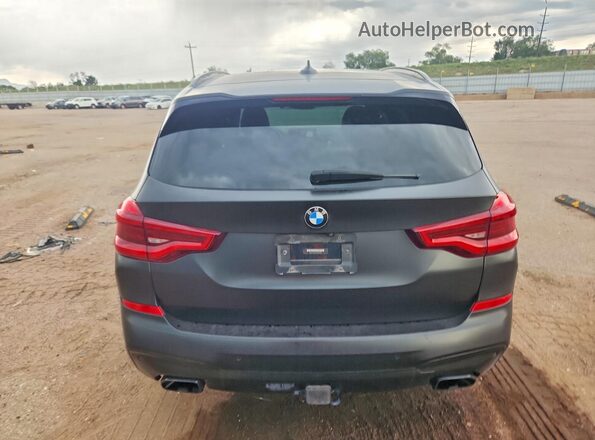 5UXTS3C59J0Z00525 2018 BMW X3 Black Widok z tyłu