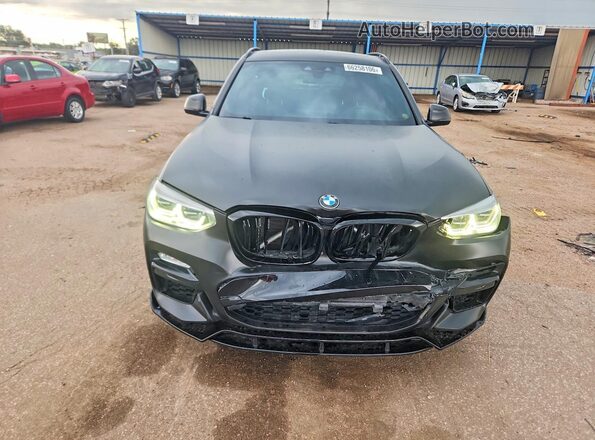 5UXTS3C59J0Z00525 2018 BMW X3 Black Widok z przodu