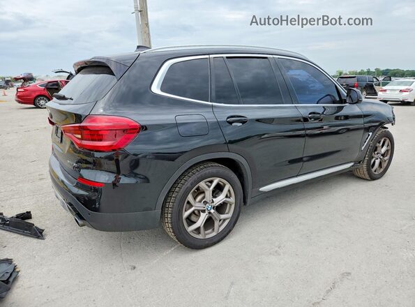 5UXTY3C00M9E77842 2021 BMW X3 Black Tył prawy