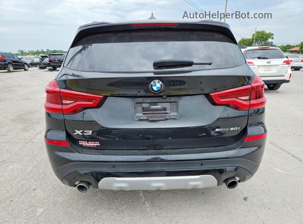 5UXTY3C00M9E77842 2021 BMW X3 Black Widok z tyłu