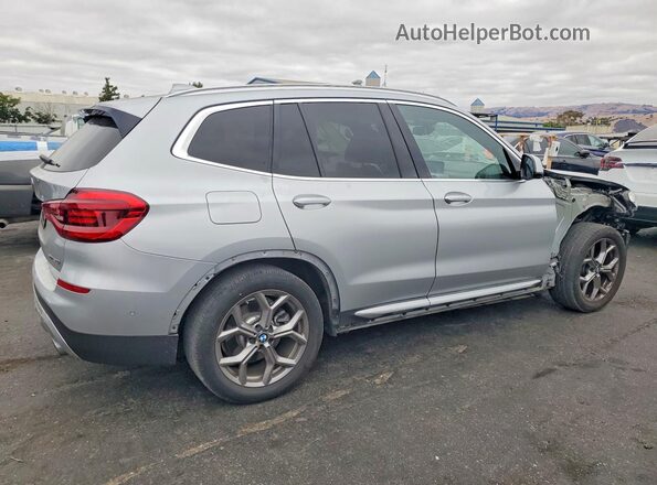 5UXTY3C01L9B23701 2020 BMW X3 Серебряный Задняя правая четверть