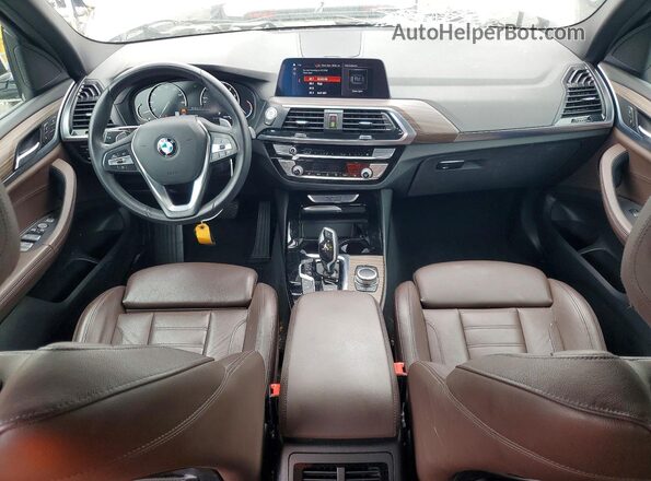 5UXTY3C01L9B23701 2020 BMW X3 Серебряный Вид панели приборов