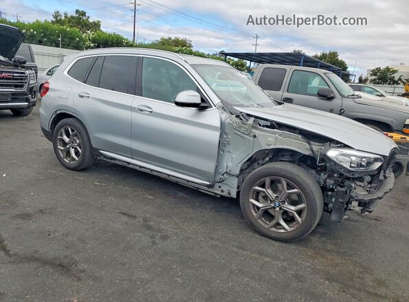 5UXTY3C01L9B23701 2020 BMW X3 Серебряный Передняя правая четверть