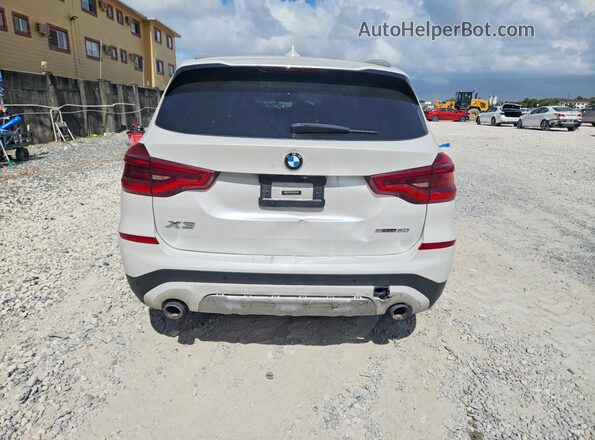 5UXTY3C03M9G03806 2021 BMW X3 White Вид ззаду