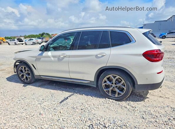 5UXTY3C03M9G03806 2021 BMW X3 White Задня ліва чверть