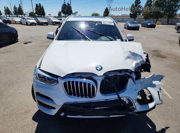 5UXTY3C06M9E14132 2021 BMW X3 White წინა ხედი