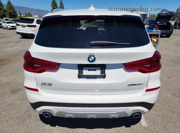 5UXTY3C06M9E14132 2021 BMW X3 White უკანა ხედი