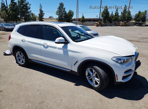 5UXTY3C06M9E14132 2021 BMW X3 White წინა მარჯვენა