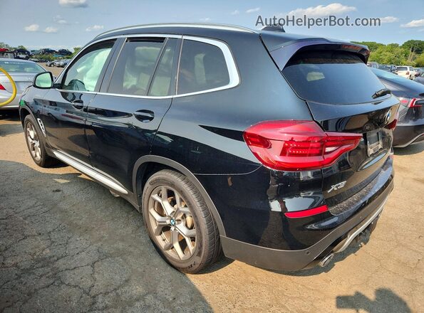 5UXTY5C01M9F02050 2021 BMW X3 Черный Задняя левая четверть