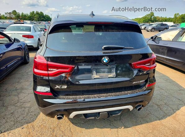 5UXTY5C01M9F02050 2021 BMW X3 Черный Вид сзади