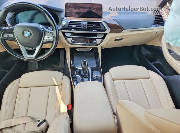 5UXTY5C01M9F02050 2021 BMW X3 Черный Вид панели приборов
