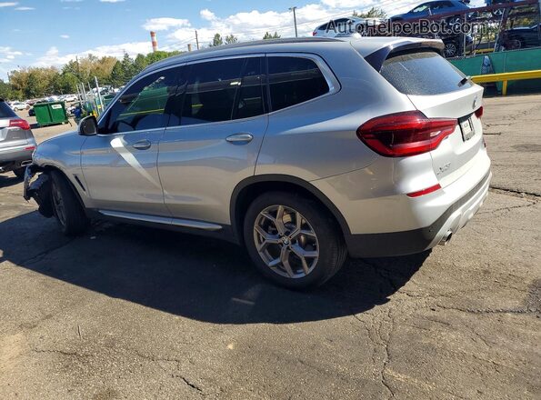 5UXTY5C02L9D60161 2020 BMW X3 Silver Հետևի ձախ